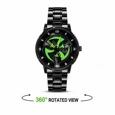 Wheel Rim Rotating Watch